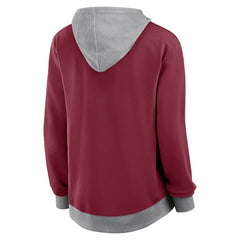Washington Commanders Logo Athletic Women's Hit It French Terry Full-Zip Hoodie - Burgundy cheap