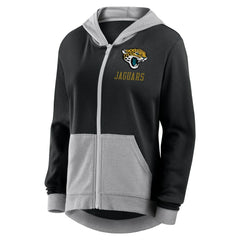 Jacksonville Jaguars Logo Athletic Women's Hit It French Terry Full-Zip Hoodie - Black discount