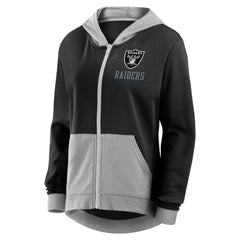 Las Vegas Raiders Logo Athletic Women's Hit It French Terry Full-Zip Hoodie - Black for sale