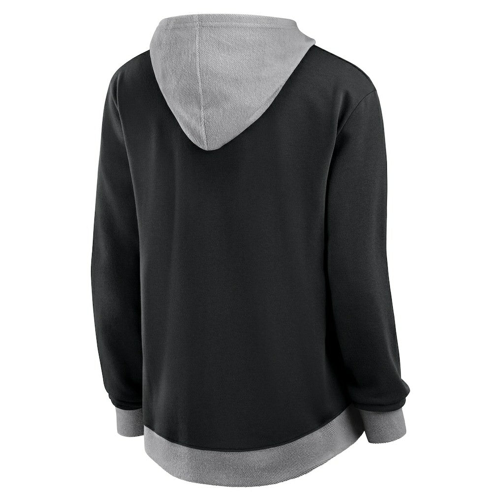 Las Vegas Raiders Logo Athletic Women's Hit It French Terry Full-Zip Hoodie - Black for sale