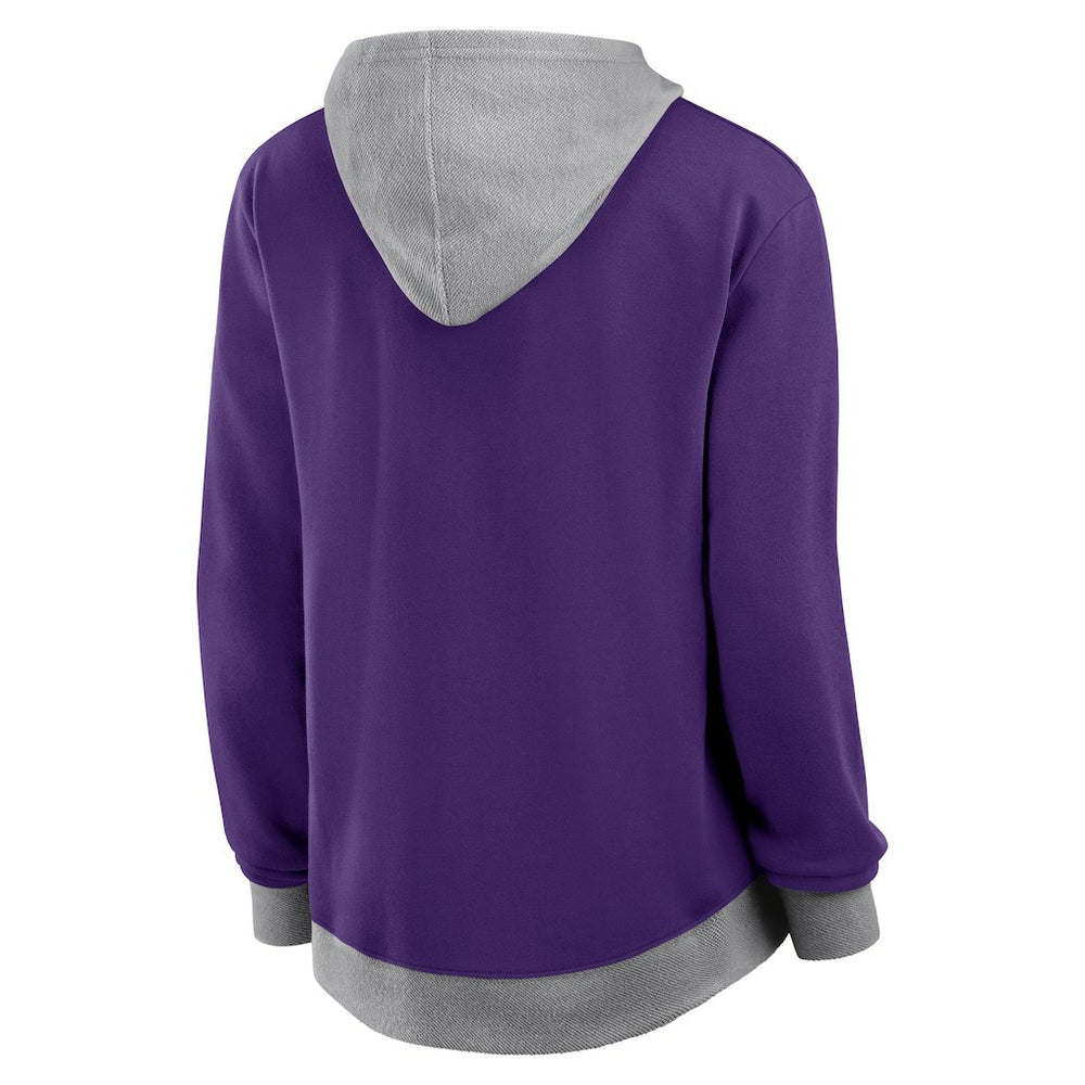 Minnesota Vikings Logo Athletic Women's Hit It French Terry Full-Zip Hoodie - Purple sale