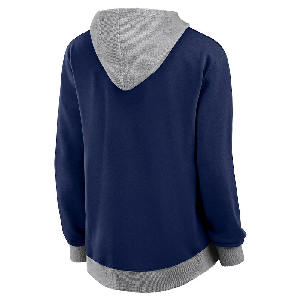 Seattle Seahawks Logo Athletic Women's Hit It French Terry Full-Zip Hoodie - College Navy discount
