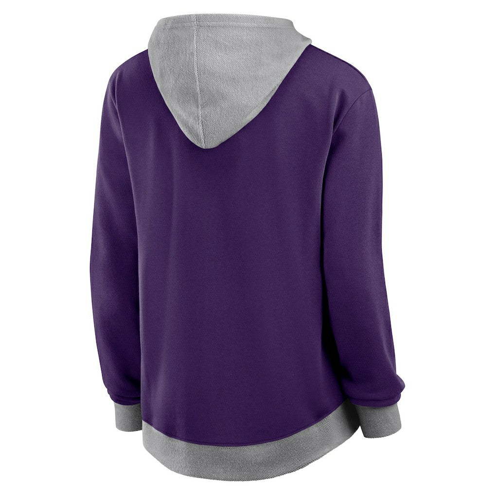 Baltimore Ravens Logo Athletic Women's Hit It French Terry Full-Zip Hoodie - Purple online