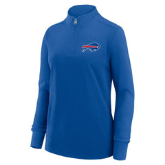Buffalo Bills Logo Athletic Women's Velocity Quarter-Zip Jacket - Royal cheap
