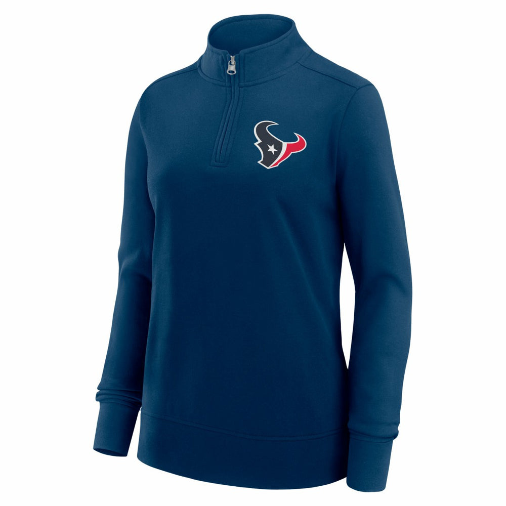 Houston Texans Logo Athletic Women's Velocity Quarter-Zip Jacket - Navy for sale