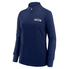 Seattle Seahawks Logo Athletic Women's Velocity Quarter-Zip Jacket - College Navy on sale