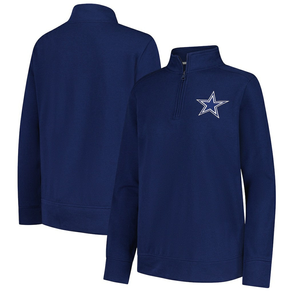 Dallas Cowboys Logo Athletic Women's Velocity Quarter-Zip Jacket - Navy online