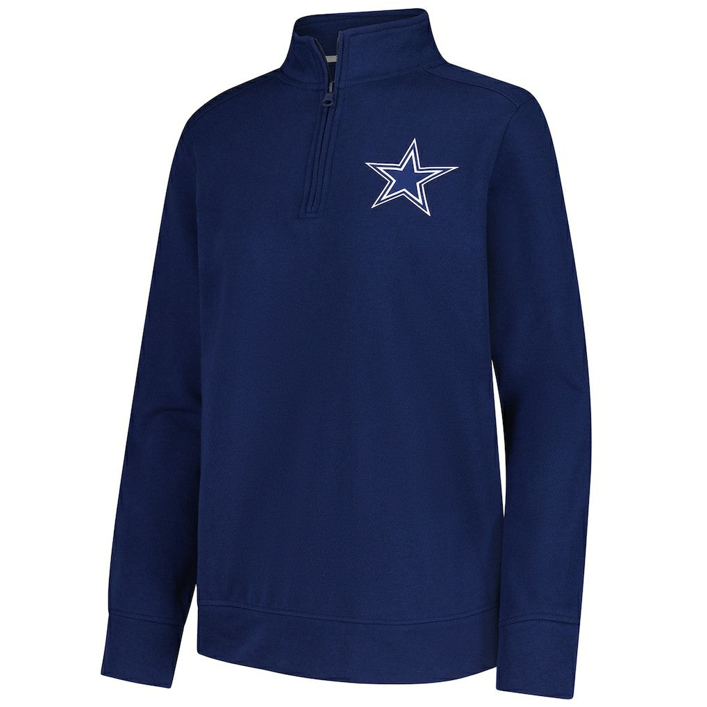Dallas Cowboys Logo Athletic Women's Velocity Quarter-Zip Jacket - Navy online