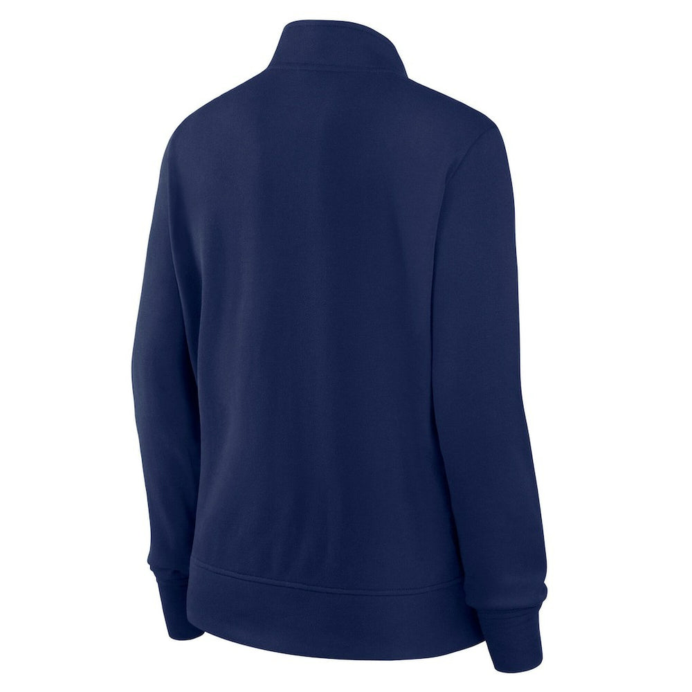 Denver Broncos Logo Athletic Women's Velocity Quarter-Zip Jacket - Navy on sale