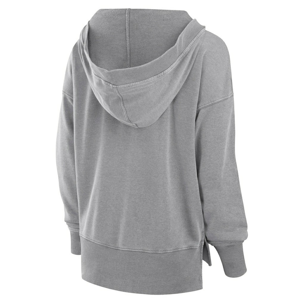 Cleveland Browns Women's Initiative Snow Wash French Terry V-Neck Pullover Hoodie - Heather Gray discount