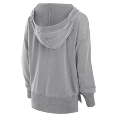 Cleveland Browns Women's Initiative Snow Wash French Terry V-Neck Pullover Hoodie - Heather Gray discount