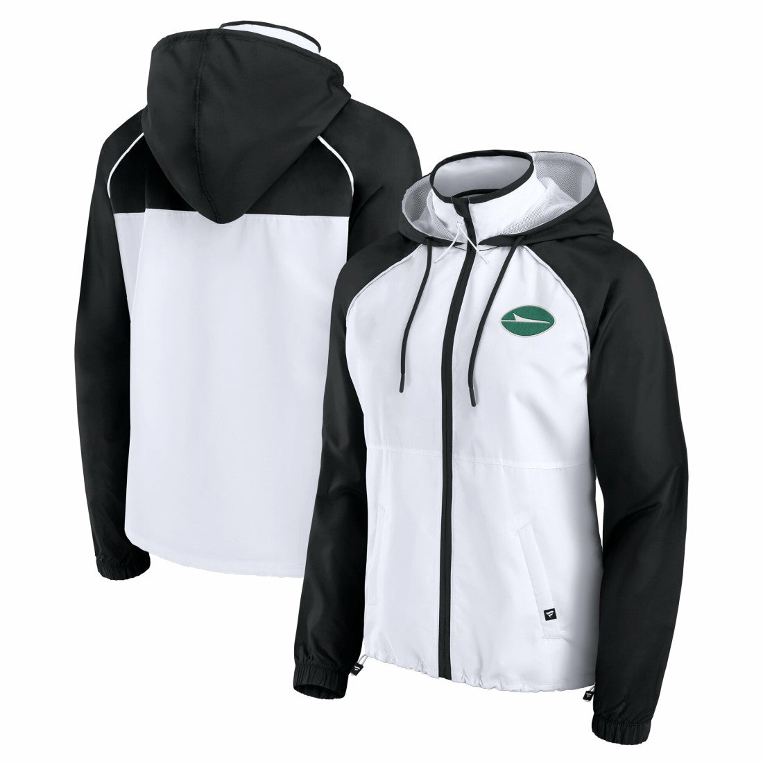 New York Jets Women's Full-Zip Anorak Hoodie Jacket - White on sale