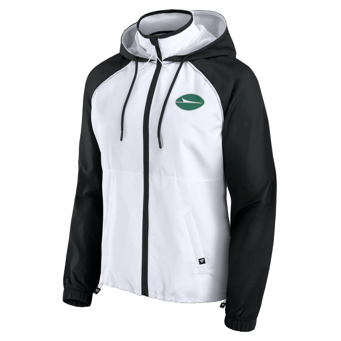 New York Jets Women's Full-Zip Anorak Hoodie Jacket - White on sale