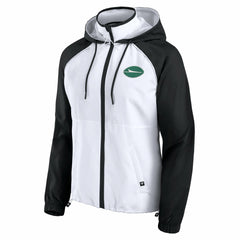 New York Jets Women's Full-Zip Anorak Hoodie Jacket - White on sale