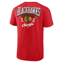 Chicago Blackhawks Logo Athletic Never Over T-Shirt - Red T-shirts