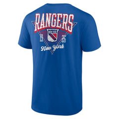New York Rangers Logo Athletic Never Over T-Shirt - Blue T-shirts