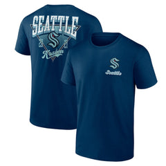 Seattle Kraken Logo Athletic Never Over T-Shirt - Navy T-shirts