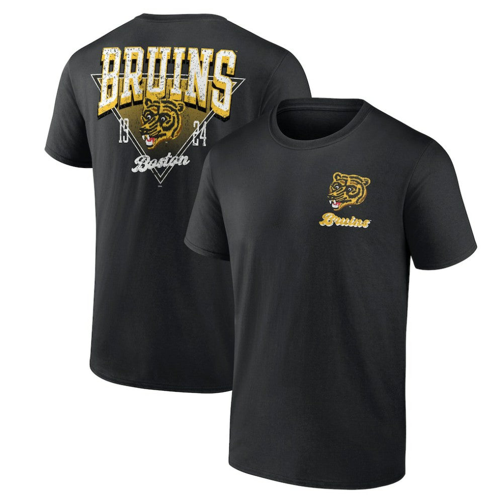Boston Bruins Logo Athletic Never Over T-Shirt - Black T-shirts