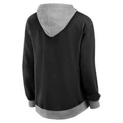 Pittsburgh Penguins Logo Athletic Women's Hit It French Terry Full-Zip Hoodie - Black Hoodies