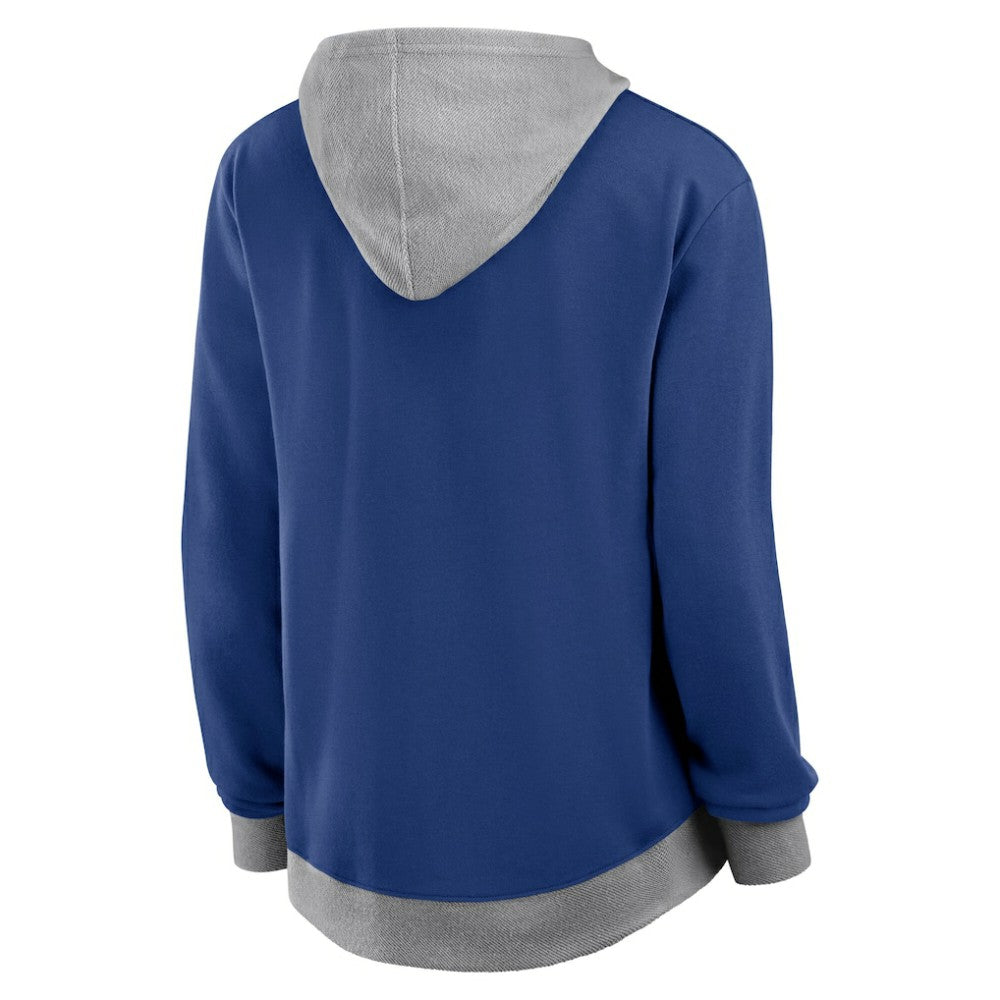 Toronto Maple Leafs Logo Athletic Women's Hit It French Terry Full-Zip Hoodie - Blue Hoodies
