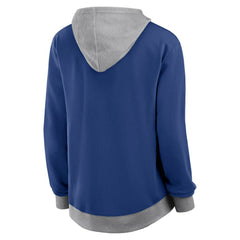 Toronto Maple Leafs Logo Athletic Women's Hit It French Terry Full-Zip Hoodie - Blue Hoodies