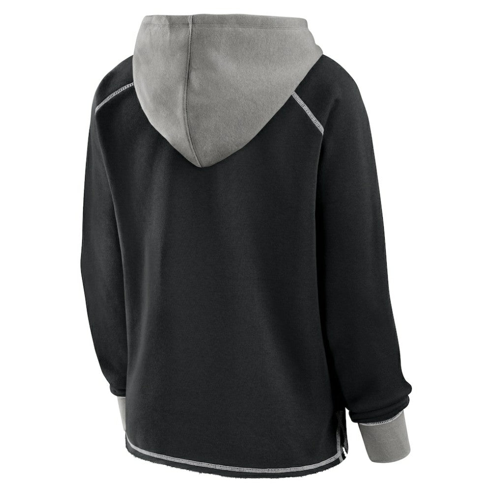 Los Angeles Kings Logo Athletic Women's Hit It French Terry Full-Zip Hoodie - Black Hoodies