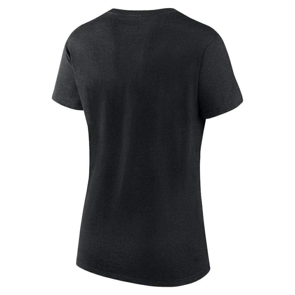 Pittsburgh Penguins Logo Athletic Women's Launch Scoop Neck T-Shirt - Black T-shirts