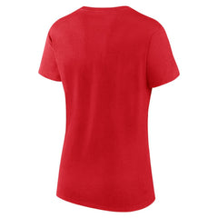 Washington Capitals Logo Athletic Women's Launch Scoop Neck T-Shirt - Red T-shirts