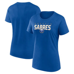 Buffalo Sabres Logo Athletic Women's Launch Scoop Neck T-Shirt - Royal T-shirts