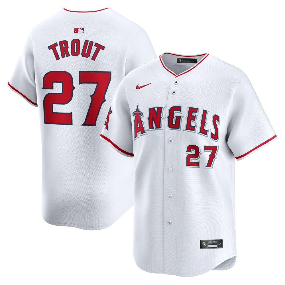 Mike Trout Los Angeles Angels Youth Home Limited Player Jersey White