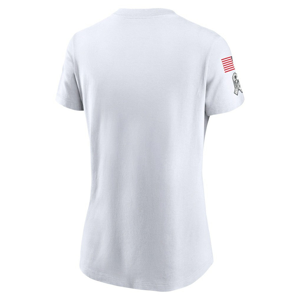 Dallas Cowboys Women's 2024 Salute To Service Legend Performance T-Shirt - White on sale