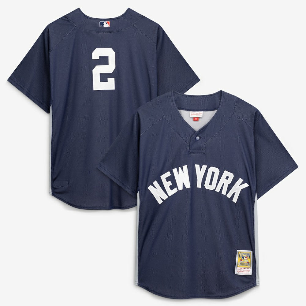 Derek Jeter New York Yankees Authentic Batting Practice Jersey Navy