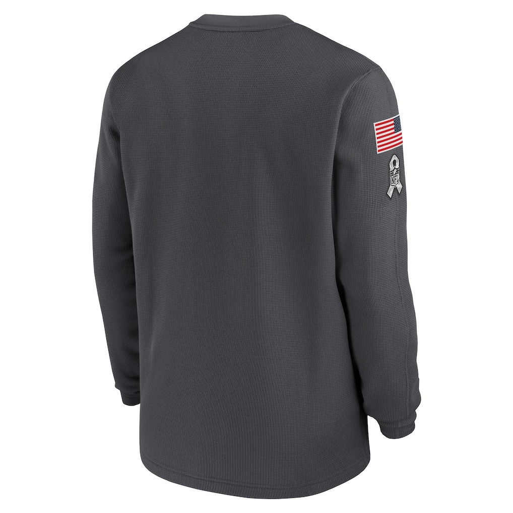Dallas Cowboys 2024 Salute To Service Long Sleeve T-Shirt - Anthracite for sale