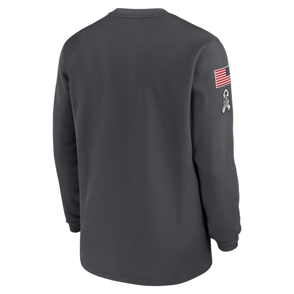Dallas Cowboys 2024 Salute To Service Long Sleeve T-Shirt - Anthracite for sale