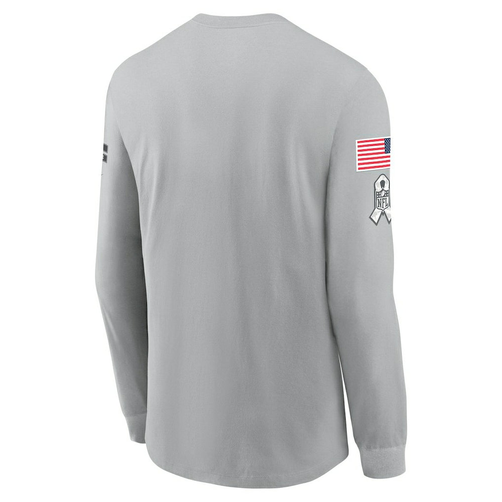 Dallas Cowboys 2024 Salute To Service Long Sleeve T-Shirt - Gray for sale