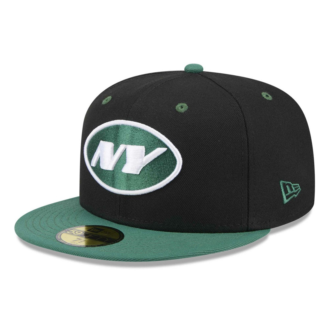 New York Jets New Era Flipside 2Tone 59FIFTY Fitted Hat - Black/Green outlet