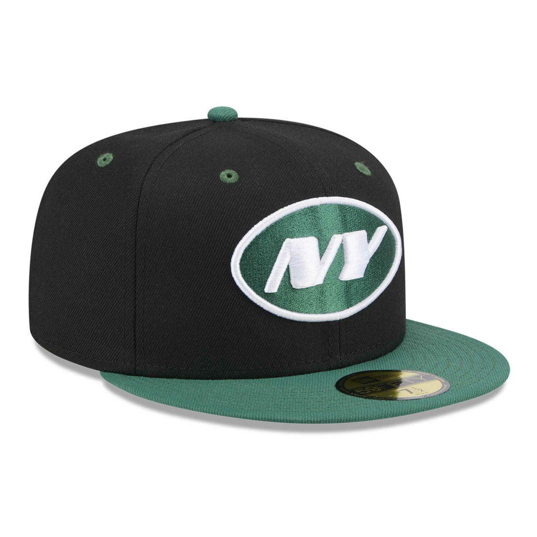 New York Jets New Era Flipside 2Tone 59FIFTY Fitted Hat - Black/Green outlet