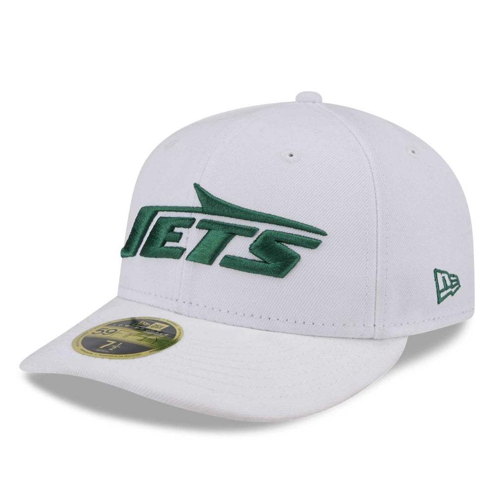New York Jets New Era Wordmark Omaha Low Profile 59FIFTY Fitted Hat - White sale
