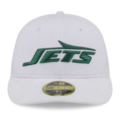 New York Jets New Era Wordmark Omaha Low Profile 59FIFTY Fitted Hat - White sale
