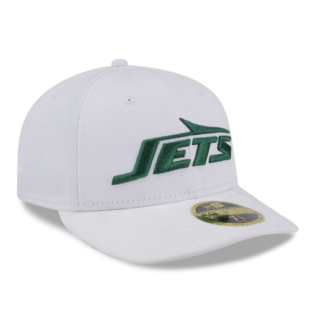 New York Jets New Era Wordmark Omaha Low Profile 59FIFTY Fitted Hat - White sale