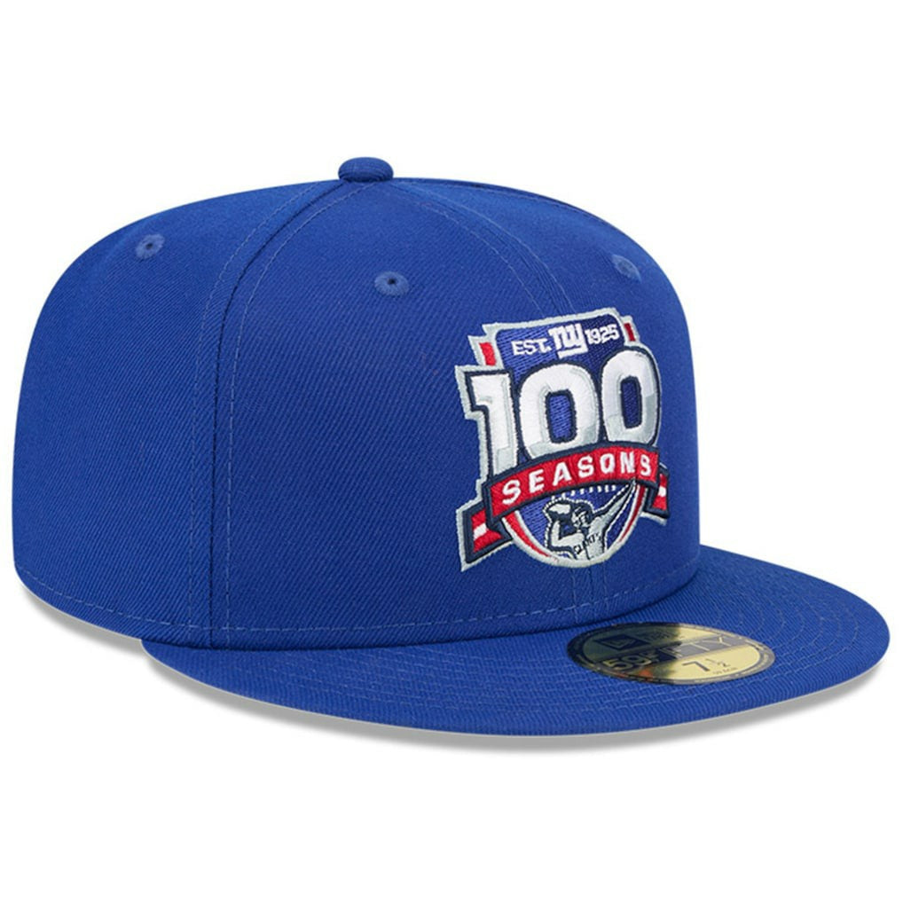 New York Giants New Era 100th Season 59FIFTY Fitted Hat - Royal cheap