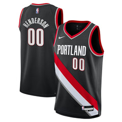Scoot Henderson Portland Trail Blazers Youth Swingman Jersey - Icon Edition - Black on sale