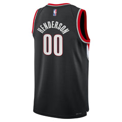 Scoot Henderson Portland Trail Blazers Youth Swingman Jersey - Icon Edition - Black on sale