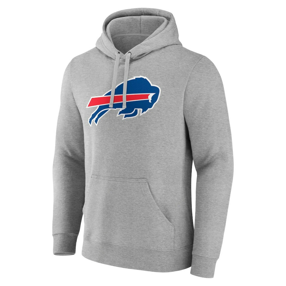 Josh Allen Buffalo Bills Icon Player Name & Number Pullover Hoodie - Gray sale