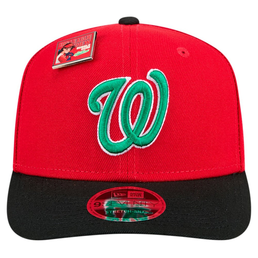 Washington Nationals 2024 Big League Chew Flavor Pack 9SEVENTY Adjustable Hat Red/Black