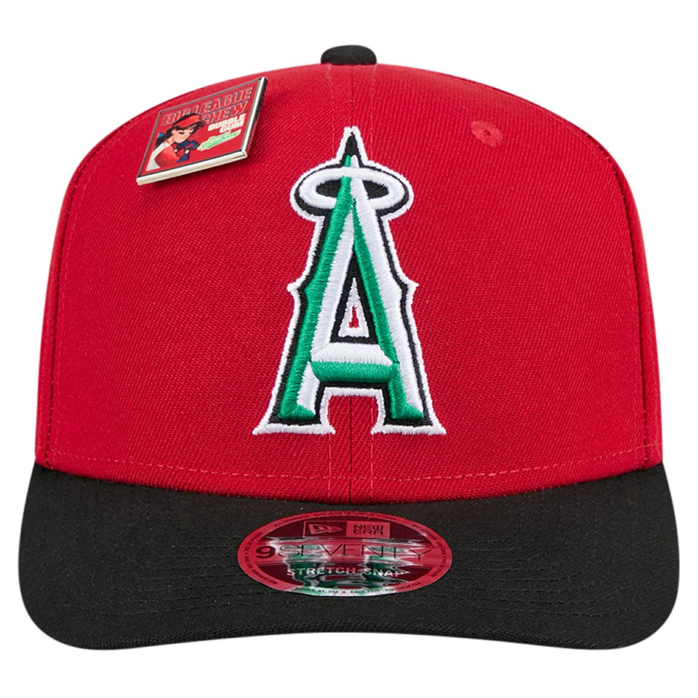 Los Angeles Angels 2024 Big League Chew Flavor Pack 9SEVENTY Adjustable Hat Red/Black