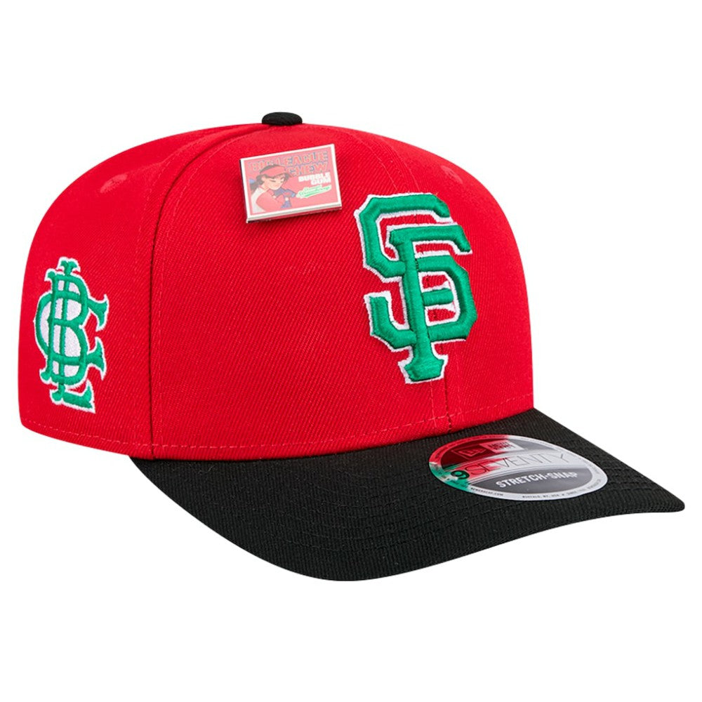 San Francisco Giants 2024 Big League Chew Flavor Pack 9SEVENTY Adjustable Hat Red/Black