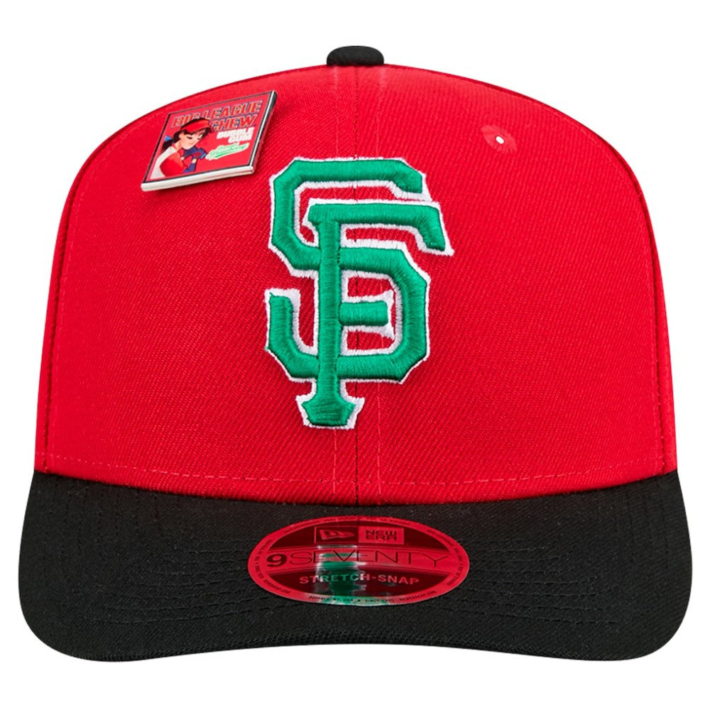 San Francisco Giants 2024 Big League Chew Flavor Pack 9SEVENTY Adjustable Hat Red/Black