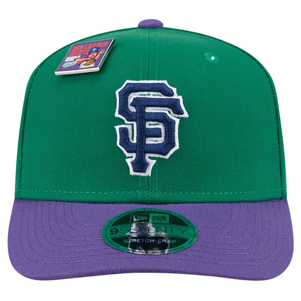 San Francisco Giants 2024 Big League Chew Flavor Pack 9SEVENTY Adjustable Hat Green/Purple