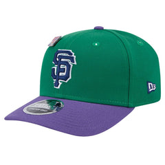 San Francisco Giants 2024 Big League Chew Flavor Pack 9SEVENTY Adjustable Hat Green/Purple